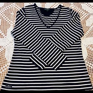 Ralph Lauren Striped Blue and White Shirt